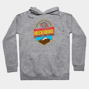 Ski Breckenridge Colorado Skiing Hiking Climbing Hoodie